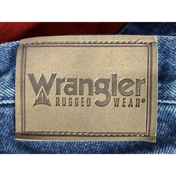 Wrangler Jeans Mens 38x30 Blue Jean Fleece Lined Medium Wash Utility Work Pants - Picture 5 of 6